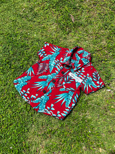 Matua Button Up // THE HÅGON COLLECTION red