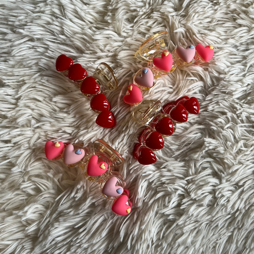 Heart Claw Clips